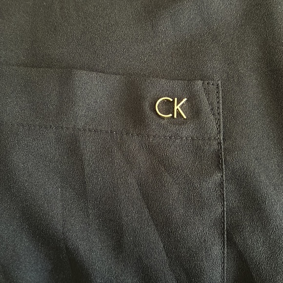 Calvin Klein black button up blouse size 3X - Picture 6 of 6